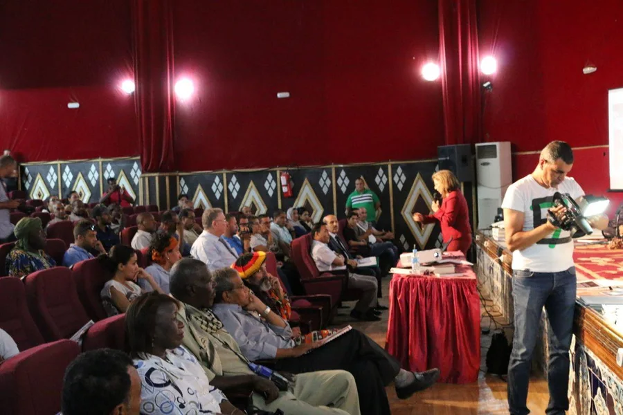 Le public de la conférence au Festival national de musique diwan