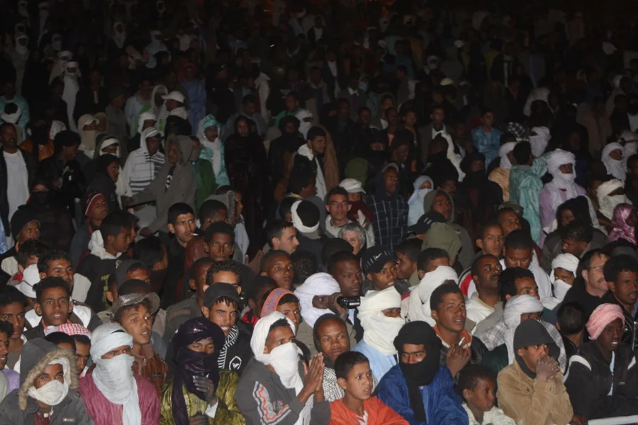 Festival à Dar El Imzad — jeunes musiciens avec Cherki